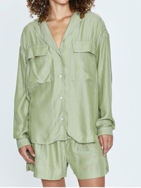 PISTOLA Irene Tencel Matching Shorts Shirt Set S/M
